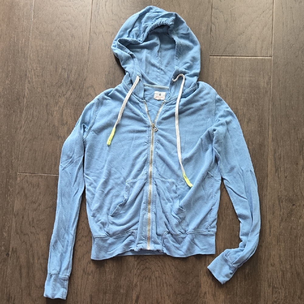 Sundry Light Blue Zip-Up Jacket